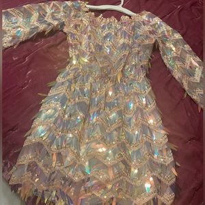 Iridescent Sequin Romper